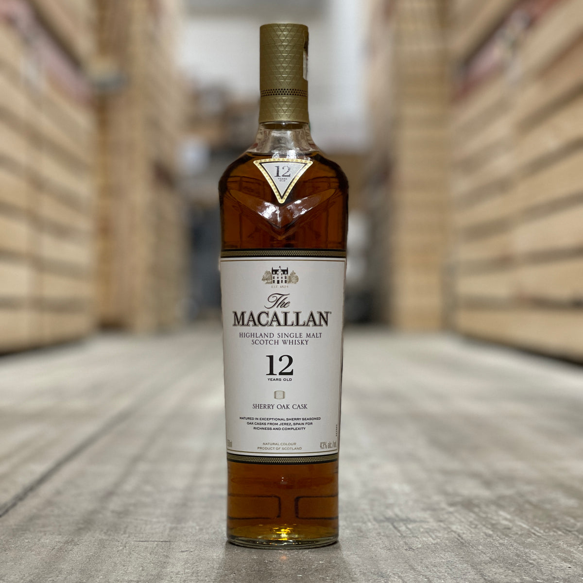 The Macallan Sherry Oak Cask 12 Year Old Single Malt Scotch Whisky, Speyside - Highlands, Scotland