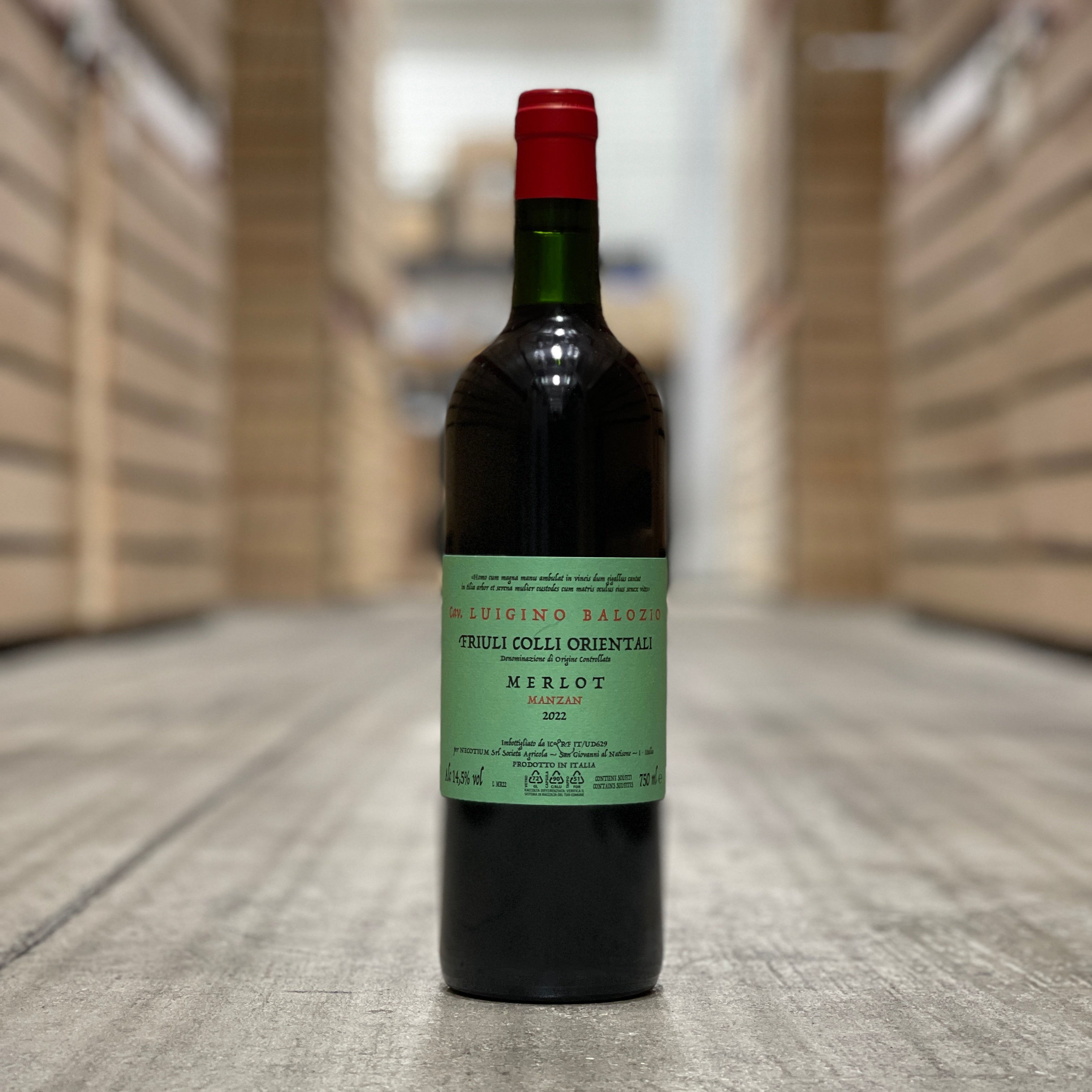 Luigino Balozio Manzan Merlot Colli Orientali del Friuli, Friuli