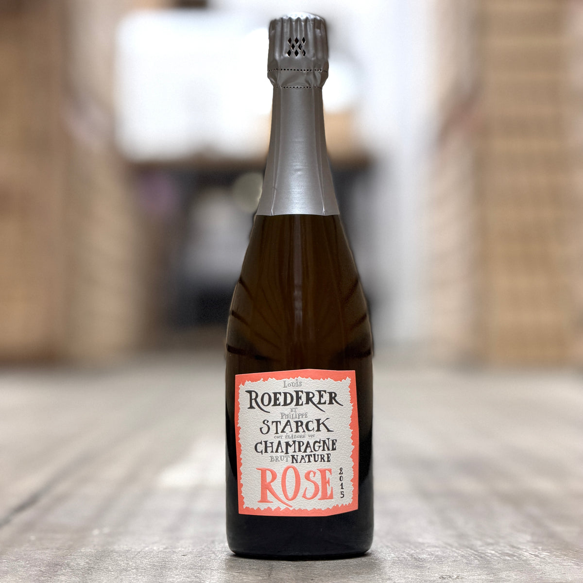 Louis Roederer et Philippe Starck Brut Nature Rose, Champagne, France 2015