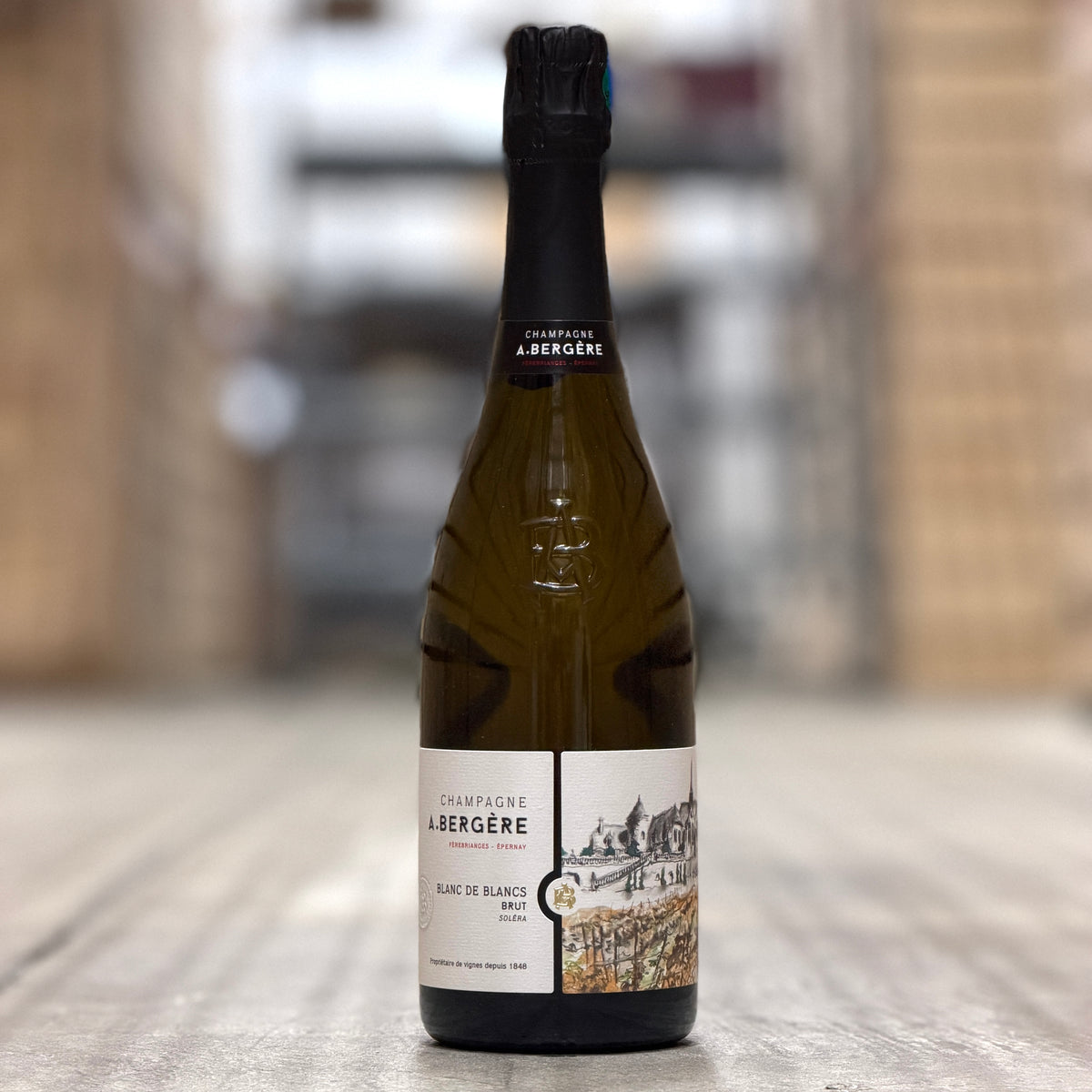 A. Bergere 'Solera' Blanc de Blancs Brut, Champagne, France