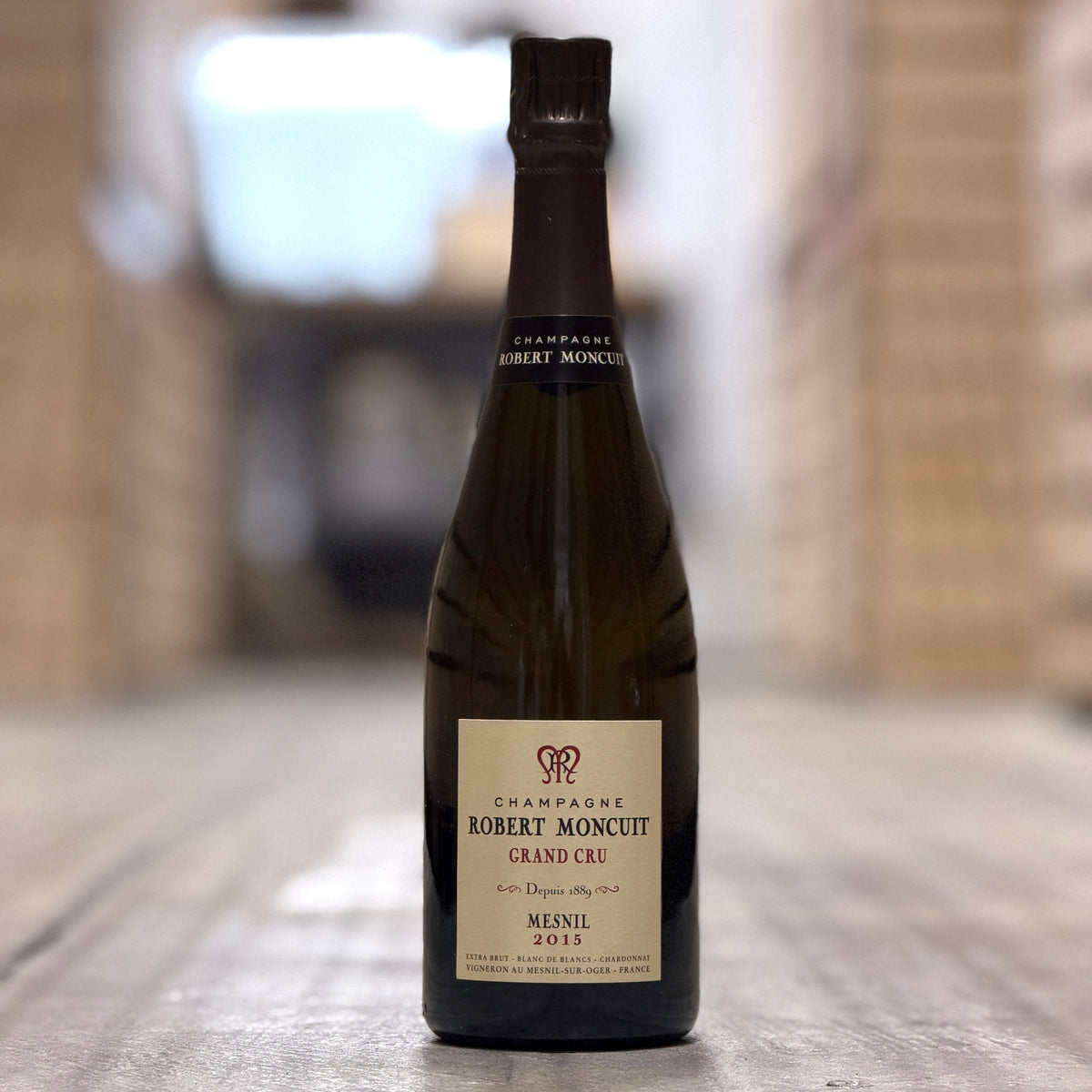 Robert Moncuit Blanc de Blancs Mesnil Grand Cru Extra Brut, Champagne, France 2015