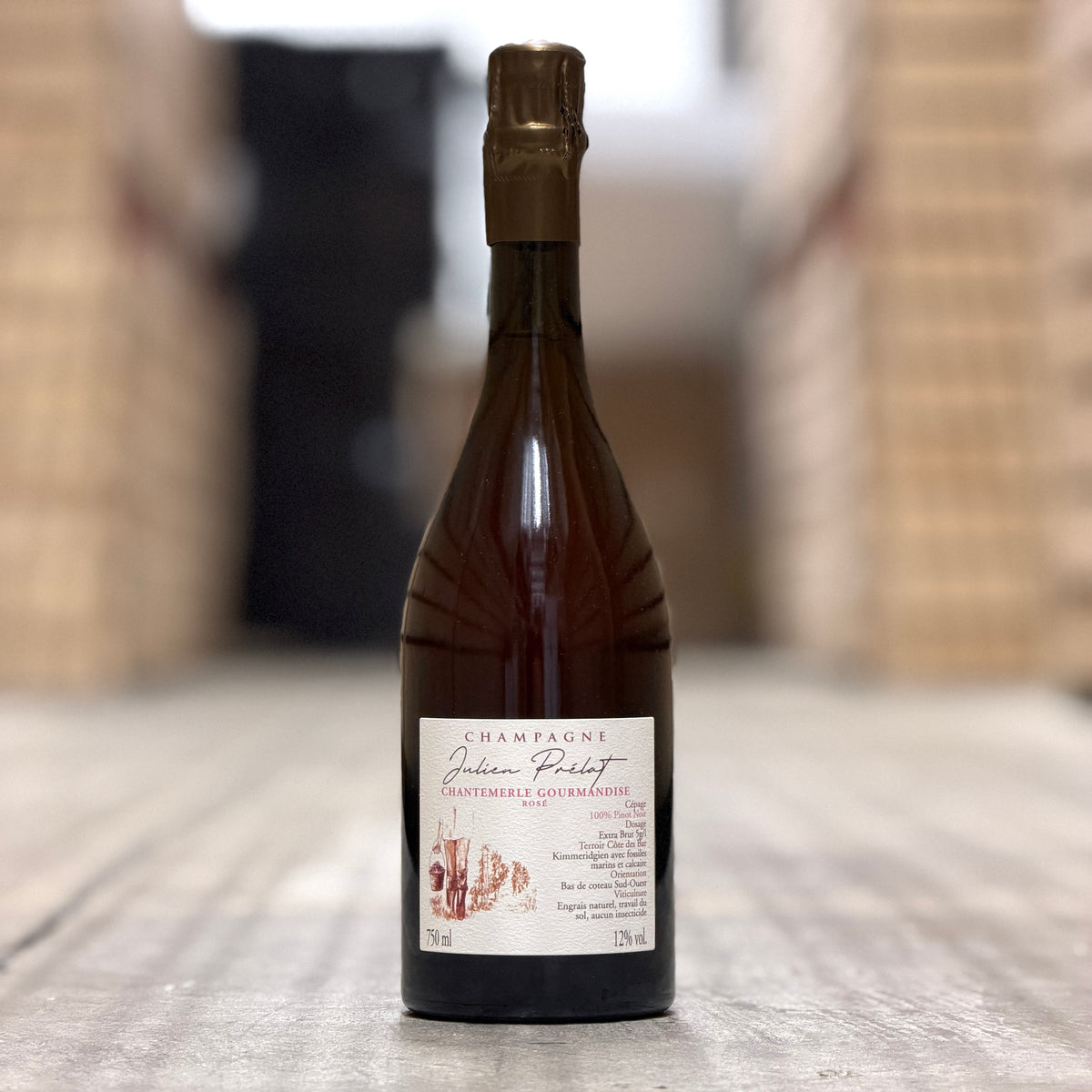Julien Prelat 'Gourmandise' Brut Rose, Champagne Rose, France (2023 Base)