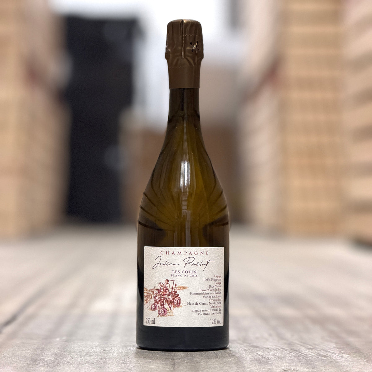 Julien Prelat 'Les Cotes' Blanc de Gris Extra Brut, Champagne, France (2022 Base)
