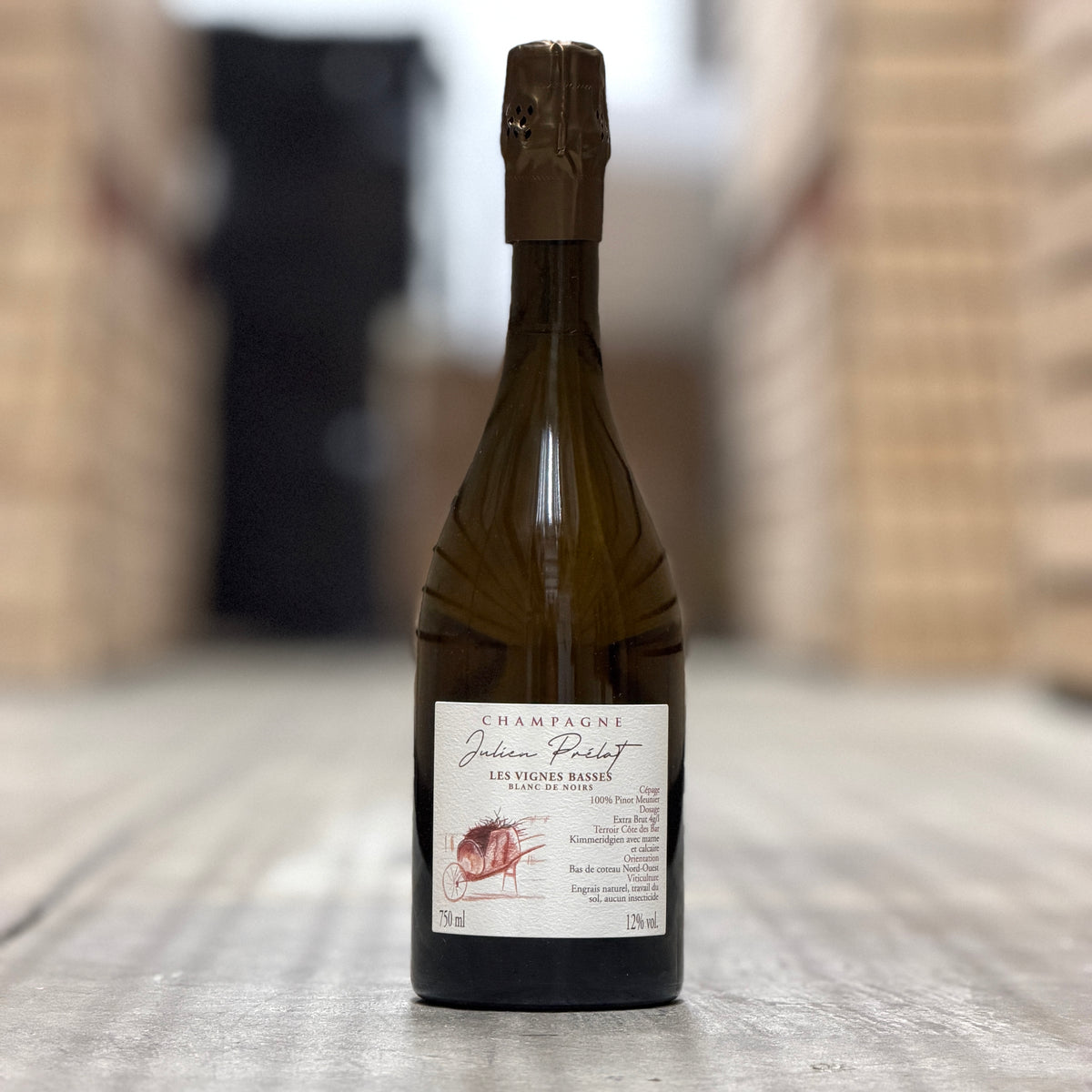 Julien Prelat Les Vignes Basses Blanc de Noirs, Champagne, France (2022 Base)