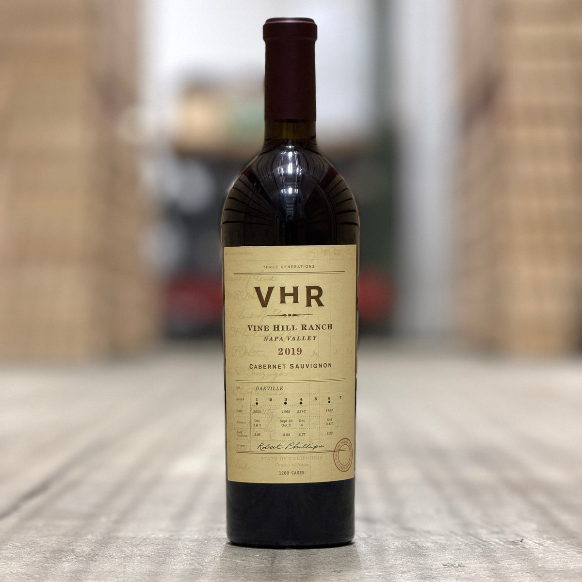 Vine Hill Ranch 'VHR' Cabernet Sauvignon, Napa Valley, USA 2019