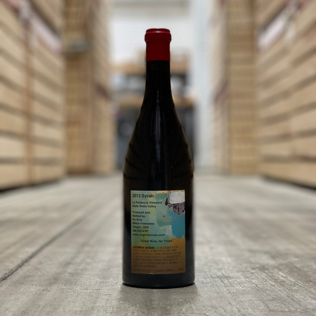 No Girls La Placiencia Vineyard Syrah, Walla Walla Valley, USA 2013