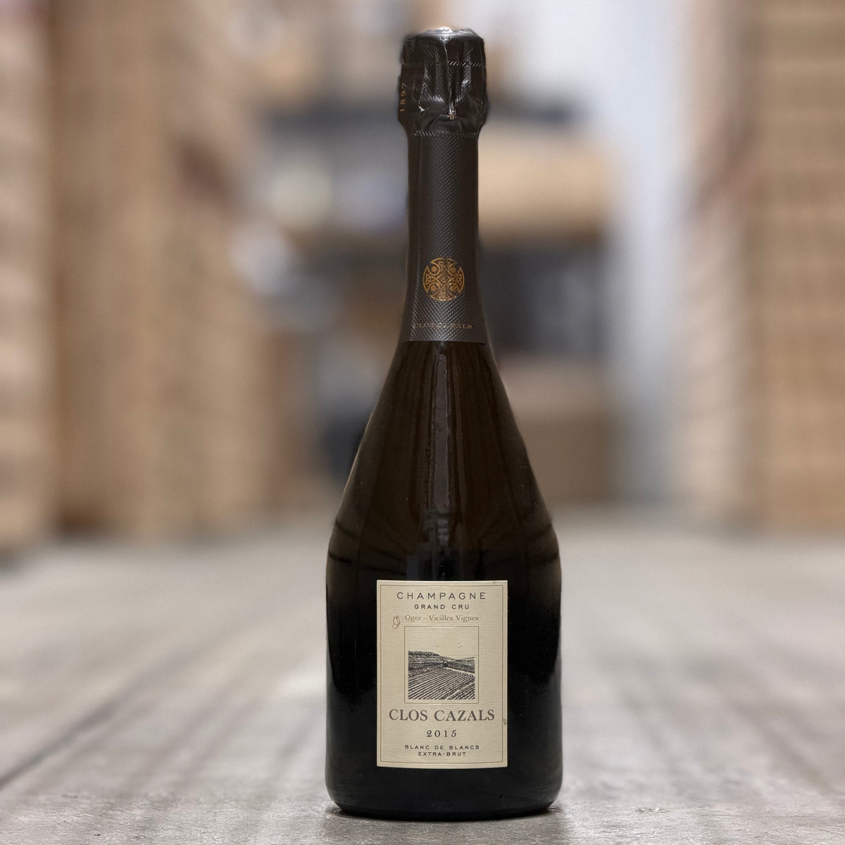 Claude Cazals Clos Cazals Blanc de Blancs Grand Cru Extra-Brut Millesime, Champagne, France 2015