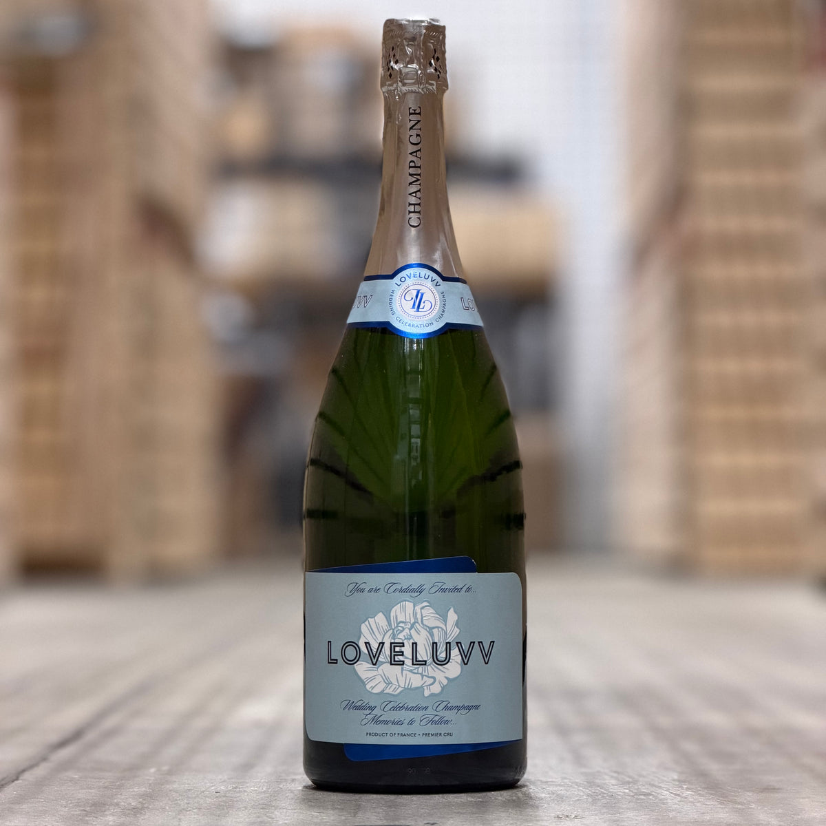 LOVELUVV Premier Cru Blanc de Blanc Brut, Champagne, France NV 1.5L